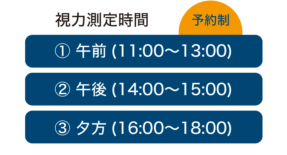 視力測定はじめました