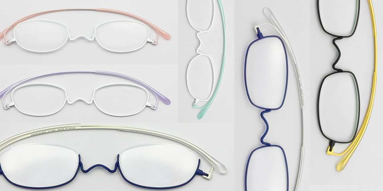 美品　薄さ2mmの老眼鏡 ぺーバーグラス／レッド　ピンク　2.0 今あるだけ！】11,000円に追加☆もう作らない！？ラインシリーズ