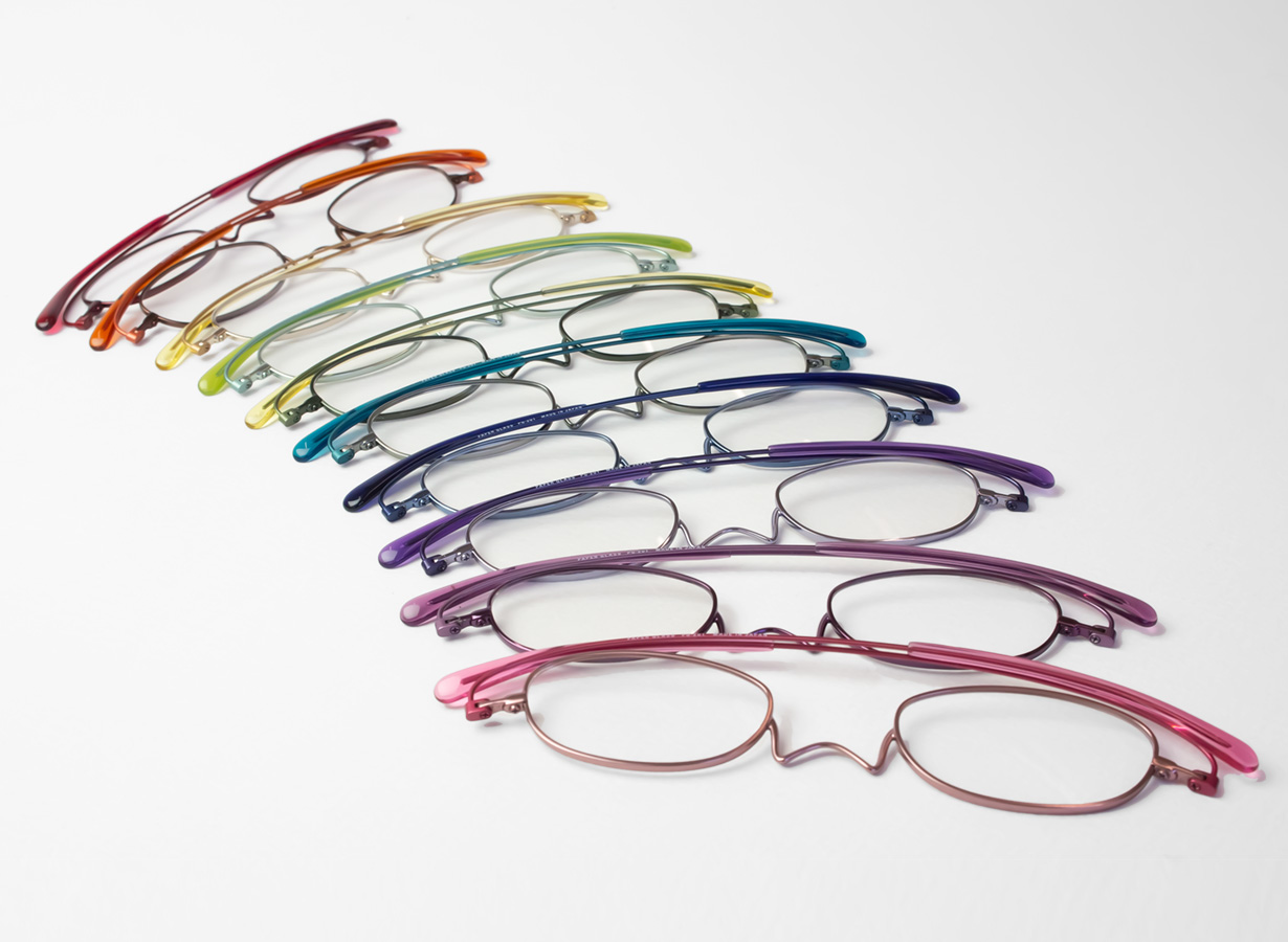 薄型めがね 老眼鏡 ペーパーグラス Nスタ 2TONE マクアケ